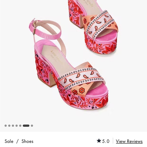 Kate Spade Rio Patchwork Platform Sandals - Picture 4 of 12